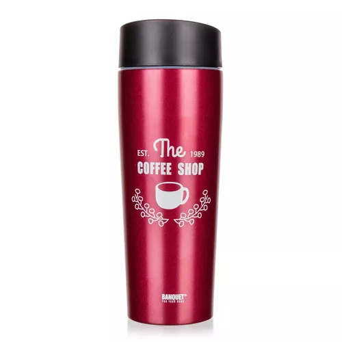 Banquet Cană termică COFFEE 350 ml, vișinie