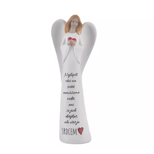 InDecor Înger ceramic Best, 7 x 4,5 x 19 cm