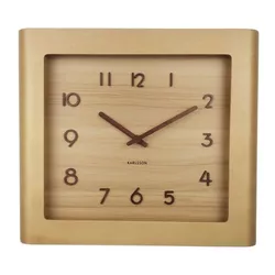 Ceas de perete Karlsson 5959WD cu design 29 x 33cm, maro