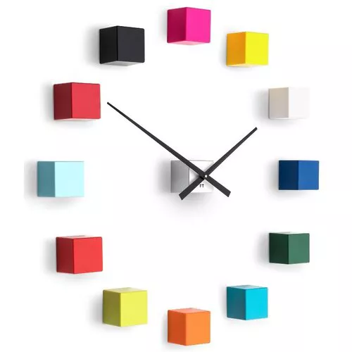 Ceas de design Future Time FT3000MC Cubicmulticolor, autoadeziv, diam. 50 cm