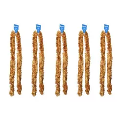 Set beteală Crăciun laser 9 x 200 cm, 5 buc.,arămiu