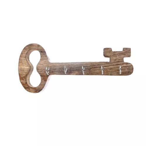 InDecor Suport pentru chei din lemn de mango Cheieveche, 25 x 5 x 11 cm