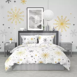 Lenjerie de pat din bumbac Stanex Magic White ,140 x 220 cm, 70 x 90 cm, 140 x 220 cm, 70 x 90 cm