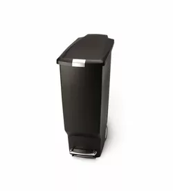 Simplehuman Coș de gunoi slim cu pedală 40 l, negru