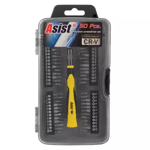 Set de biți Asist 33-2009 cu extensii, 50 buc.