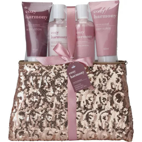 Set cadou pentru baie în geantă de cosmetice ,21,7 x 22,3 x 6 cm