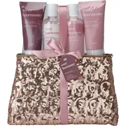 Set cadou pentru baie în geantă de cosmetice ,21,7 x 22,3 x 6 cm