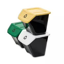Coş de sortare a deşeurilor, 30 l, 3 buc.