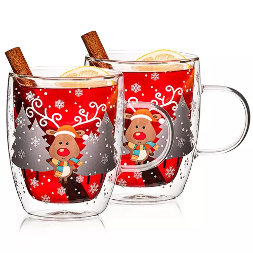 Pahare termo 4Home Mug Reindeer Hot&Cool 270ml,2 buc.