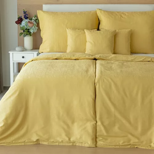 Llenjerie de pat Matějovský Bamboo damask SofieCamel Gold