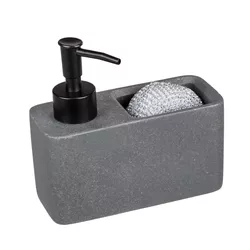 Dozator săpun Wenko Resa cu spațiu pentru burete, ,