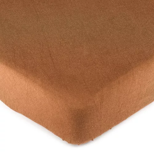 Cearşaf 4Home jersey, maro, 90 x 200 cm