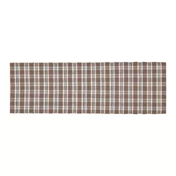 Traversă de masă Happy check bej/negru , 35 x 120 cm