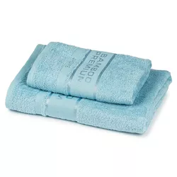 Set prosoape 4Home Bamboo Premium albastru deschis,