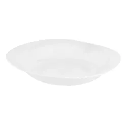 Set de farfurii adânci din sticlă opal Altom White harmony 22,5 cm, 6 buc