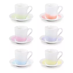 Tescoma Ceașcă pentru espresso cu farfurioară myCOFFEE Pastels, 6 buc.