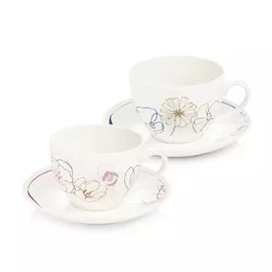 Set de 2 cești cu farfurie Tescoma  myCOFFEE, Blossoms
