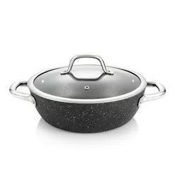 Tigaie adâncă cu capac Tescoma PRESIDENT Stone, 24 cm