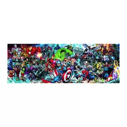 Puzzle panoramic Trefl Lumea Marvel, 1000 piese