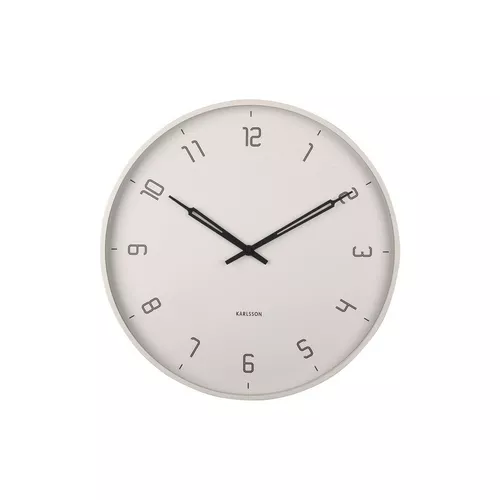 Ceas de perete Karlsson 5950WG de design 40 cm , gri