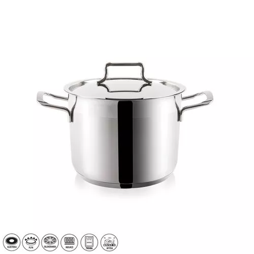 Oală din oțel inoxidabil cu capac Orion Anett 6,5 l, 6,5 l