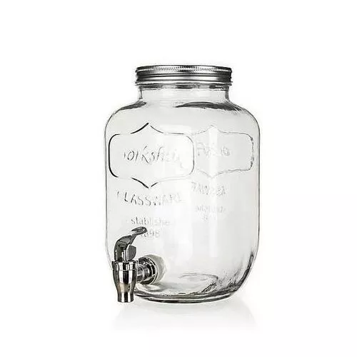 Recipient de sticlă Banquet cu supapă BRISA,  4 l