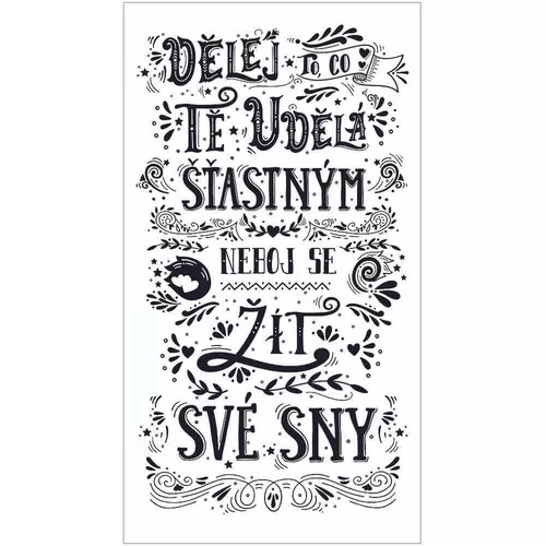 Bohemia Cadouri Tablou decorativ Live your dreams, 20 x 40 cm