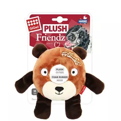 GiGwi Squeaky jucărie pentru câini Plush Friendzurs, 17 x 16 x 2,5 cm