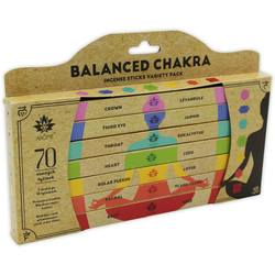 Set bețișoare parfumaArome Balanced Chakra, 7 buc.,