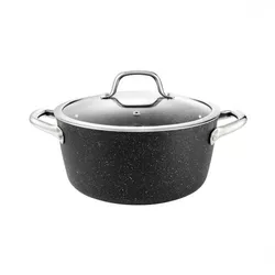 Cratiță cu capac Tescoma PRESIDENT Stone 4,5 l