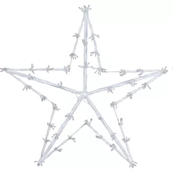 Decorațiune LED de Crăciun White star, 80 cm