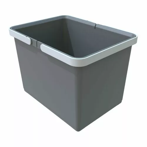 Coș de plastic Elletipi cu mânere 12 l, gri