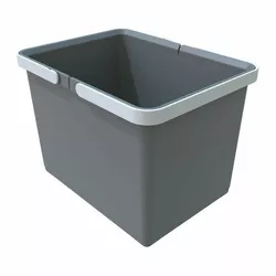 Coș de plastic Elletipi cu mânere 12 l, gri