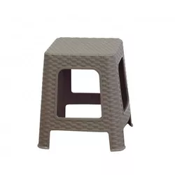 Scaun de grădină stivuibil Ratan, 36 x 33x 33 cm, mocca