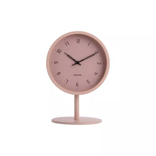 Ceas de masă de design Karlsson 5951PI 23 cm, roz