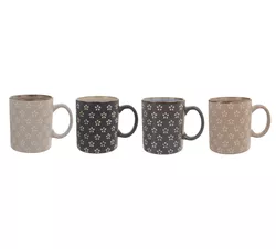 Orion Set căni ceramice FLORI 350 ml, 4 buc.