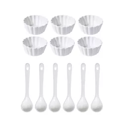Set de boluri din porțelan Round, 12  bucăți