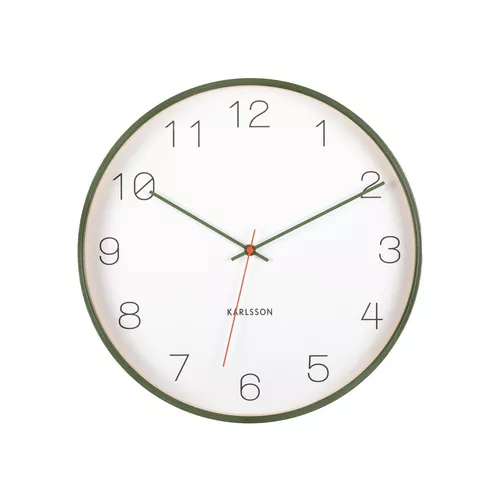 Ceas de perete Karlsson 5926GR de design 40 cm ,verde