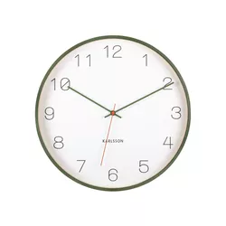 Ceas de perete Karlsson 5926GR de design 40 cm ,verde