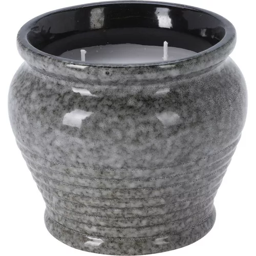 Lumânare repelentă Citronela, 12,3 x 10,5 x 12,3cm, ceramică gri
