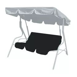 Saltea de balansoar Happy Green Panama, gri închis