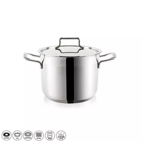 Oală din oțel inoxidabil cu capac Orion Anett 4,6l, 4,6 l