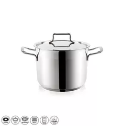 Oală din oțel inoxidabil cu capac Orion Anett 4,6l, 4,6 l