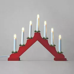 Sfeșnic Advent LED Filament, roșu