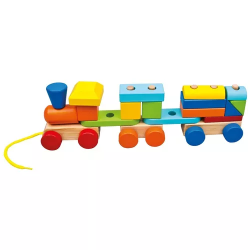 Trenuleț Bino color cu două vagoane