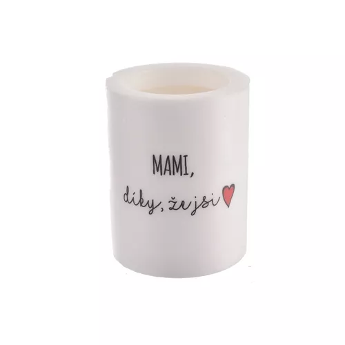 InDecor Lumânare cu aromă MAMI, mulțumesc pentrucă ești tu, 8 x 10 cm