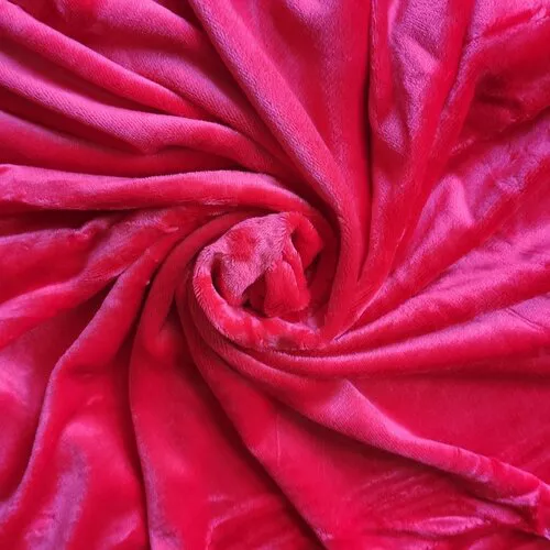 Cearșaf de pat micropluș roșu, 180 x 200 cm