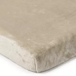 Cearşaf microflanelă 4Home, maro, 90 x 200 cm