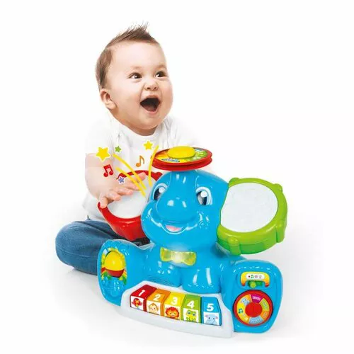 Elefant interactiv cu sunete Clementoni , 15,2 x 33 x 27 cm