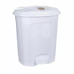 Orion coș cu pedale 30 L, alb